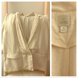 Soft cream unstructured Lauren Conrad Blazer